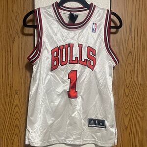 adidas Bulls Kids Jersey in White and Red
#20